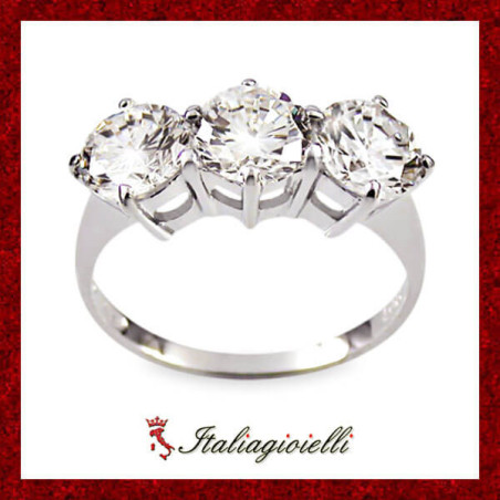 Imponente Anello Trilogy in Argento 925 - Italiagioielli