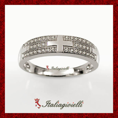 Imperiale Anello Croce in Argento 925 - Italiagioielli