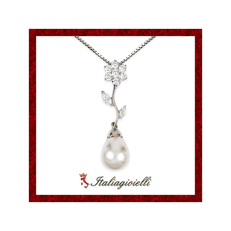 Elli Collana con Pendente a Cerchio da Donna Argento 925