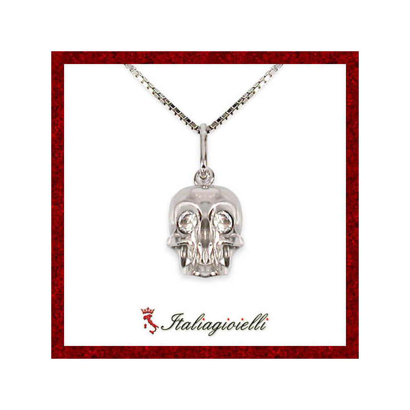 Collana Teschio in Argento 925 - Italiagioielli