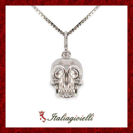 Collana Teschio in Argento 925 - Italiagioielli
