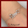 Braccialetto Love Regolabile in Argento 925 - Italiagioielli