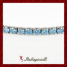 Bracciale Tennis Acquamarina in Argento 925 - Italiagioielli