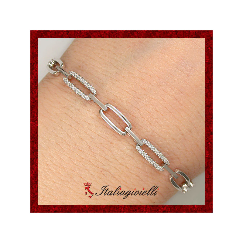Raffinato Bracciale a Maglie in Argento 925 - Italiagioielli