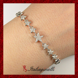 Favoloso Bracciale Stellato in Argento 925 - Italiagioielli