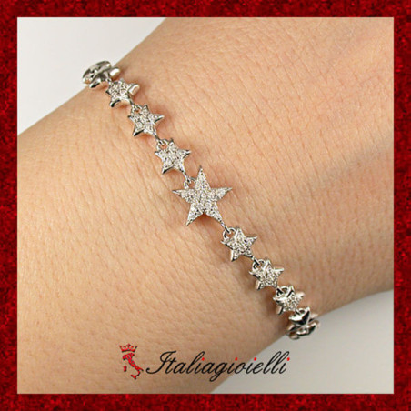 Favoloso Bracciale Stellato in Argento 925 - Italiagioielli