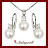 Elegante Parure in Argento 925 con Perle - Italiagioielli