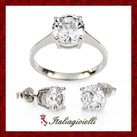Brillante Parure Donna in Argento 925 - Italiagioielli