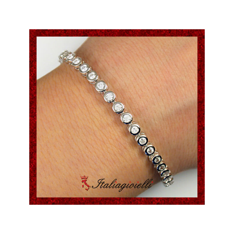Magnifico Bracciale Tennis in Argento 925 - Italiagioielli