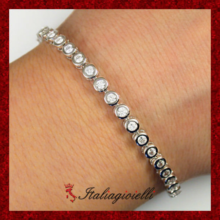 Magnifico Bracciale Tennis in Argento 925 - Italiagioielli