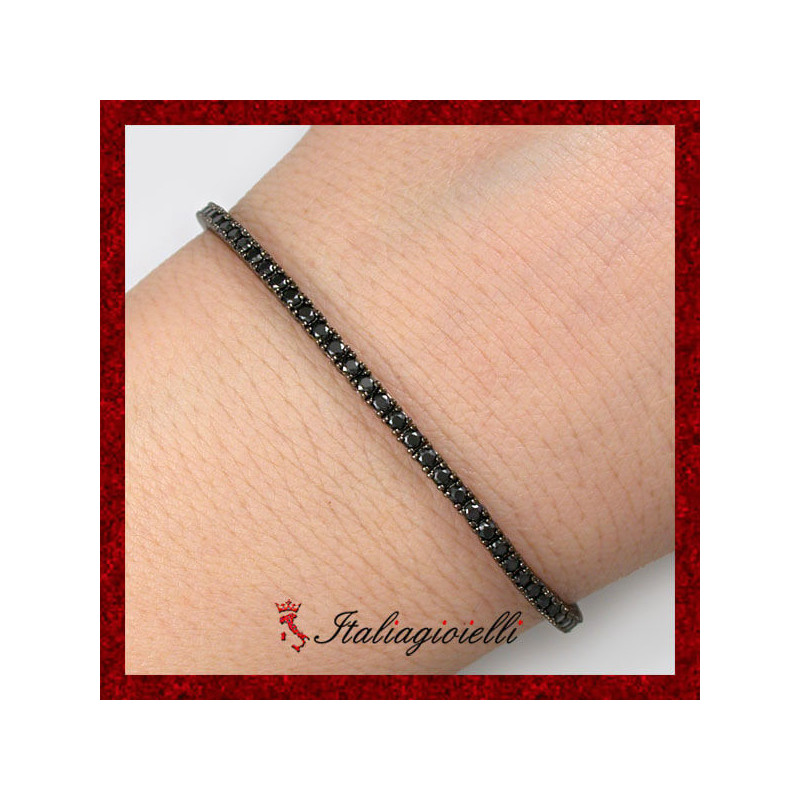 Lussuoso Bracciale Tennis in Argento 925