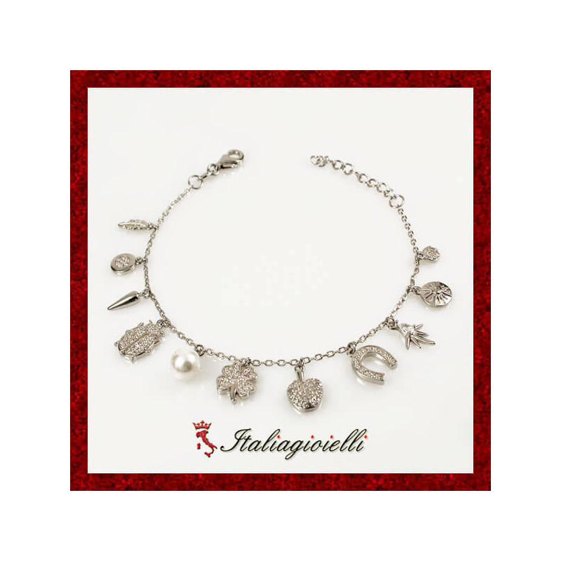 Smagliante Bracciale Charms in Argento 925 - Italiagioielli