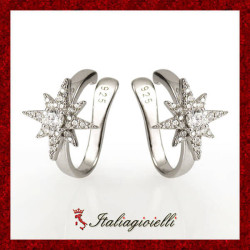 Stellari Orecchini a Clip in Argento 925 - Italiagioielli
