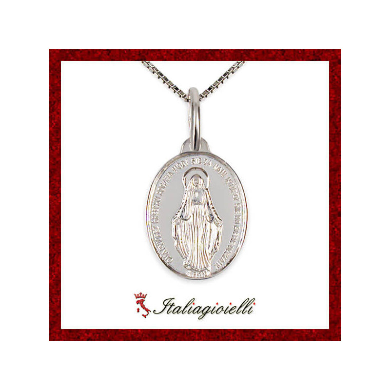 Collana Madonna Miracolosa in Argento 925 - Italiagioielli