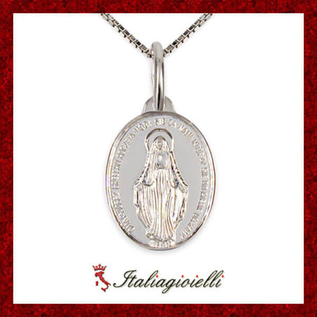 Collana Madonna Miracolosa in Argento 925 - Italiagioielli