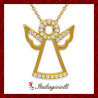 Collana Angelo in Argento 925 placcato Oro Giallo - Italiagioielli