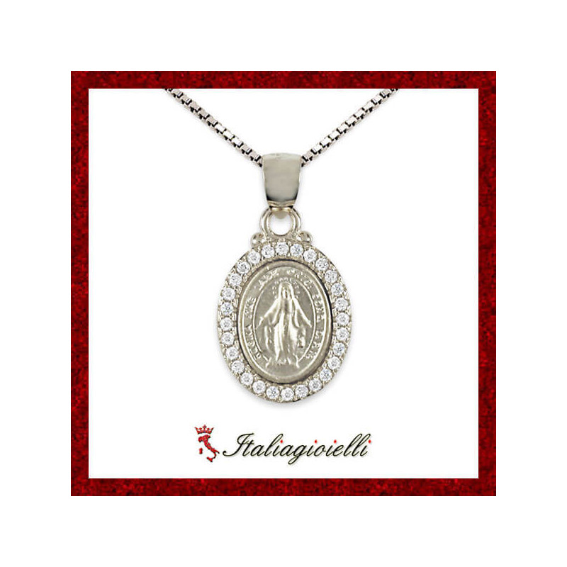 Collana Madonna Miracolosa in Argento 925 - Italiagioielli