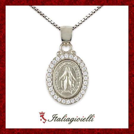 Collana Madonna Miracolosa in Argento 925 - Italiagioielli