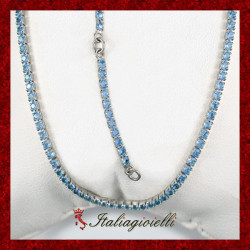 Cavigliera Tennis Topazio in Argento 925 - Italiagioielli