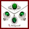 Sfarzosa Parure Smeraldo Plus in Argento 925 - Italiagioielli