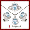 Sfarzosa Parure Acquamarina Plus in Argento 925 - Italiagioielli