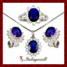 Sfarzosa Parure Zaffiro Plus in Argento 925 - Italiagioielli