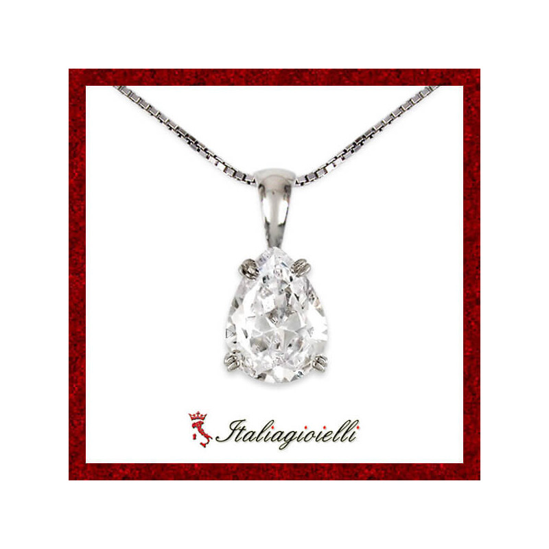Collana Goccia Brillante in Argento 925 - Italiagioielli