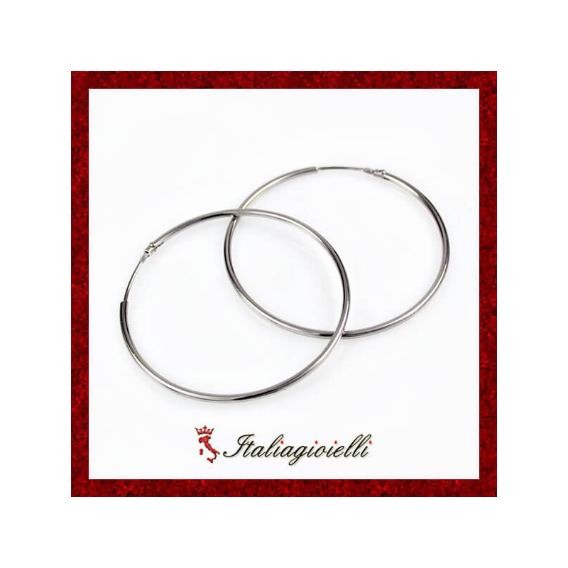 Orecchini a Cerchio Donna in Argento 925 - Italiagioielli