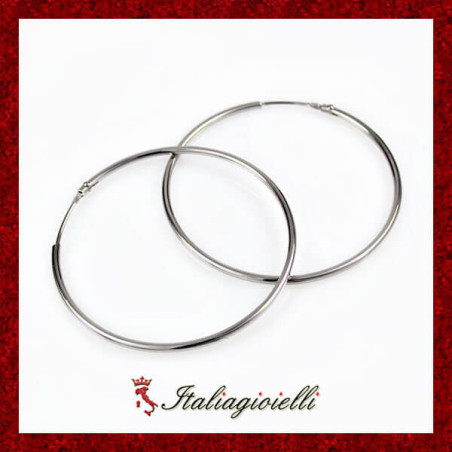 Orecchini a Cerchio Donna in Argento 925 - Italiagioielli
