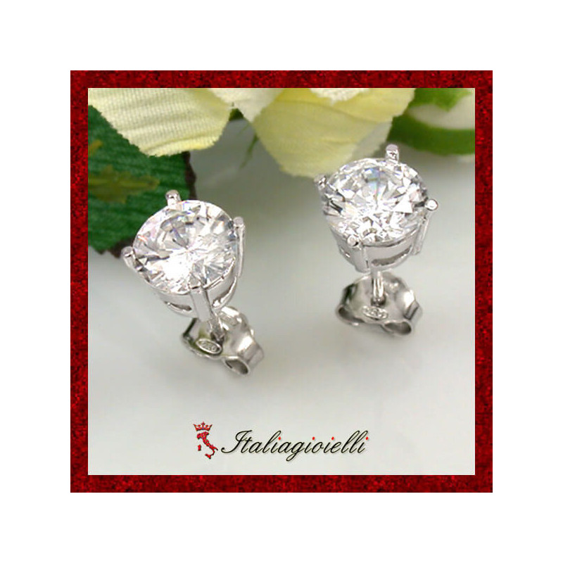 Orecchini Punto Luce 3,05 Kt Unisex in Argento 925 - Italiagioielli