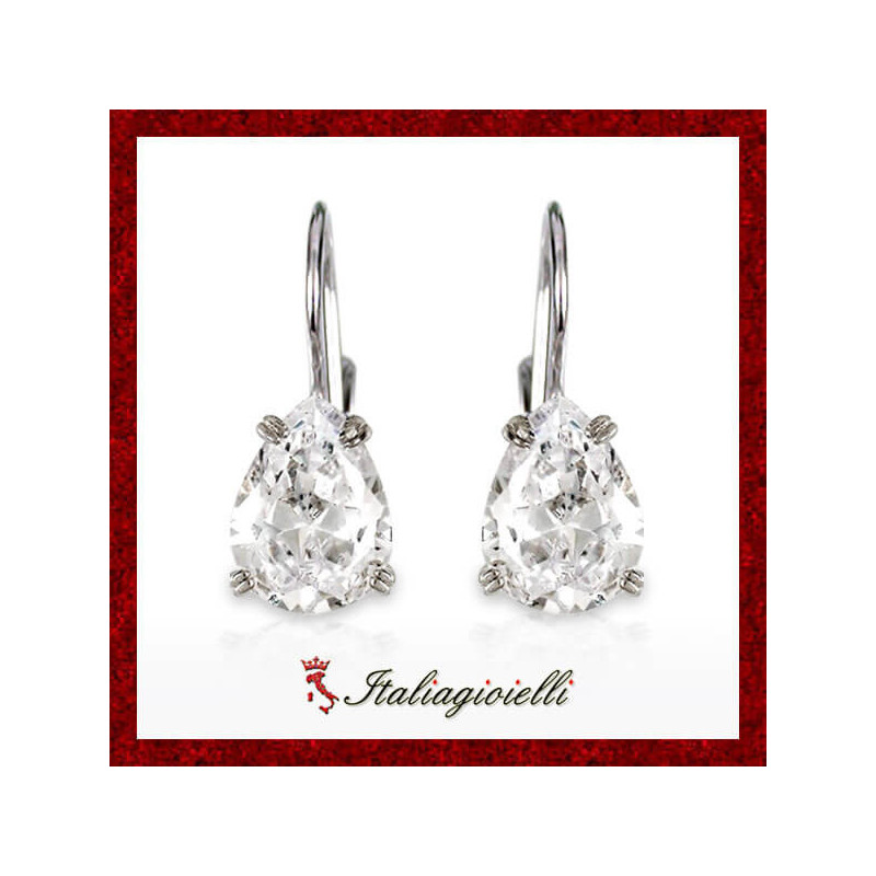 Orecchini Goccia Brillante in Argento 925 - Italiagioielli