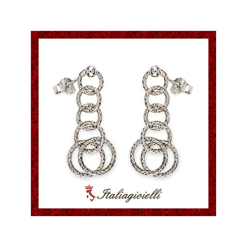 Sfavillanti Orecchini Diamantati in Argento 925 - Italiagioielli
