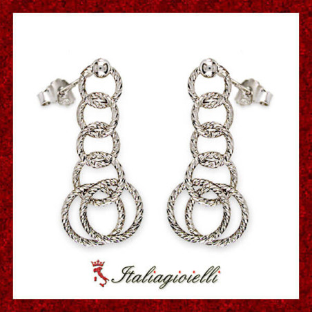 Sfavillanti Orecchini Diamantati in Argento 925 - Italiagioielli