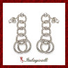 Sfavillanti Orecchini Diamantati in Argento 925 - Italiagioielli