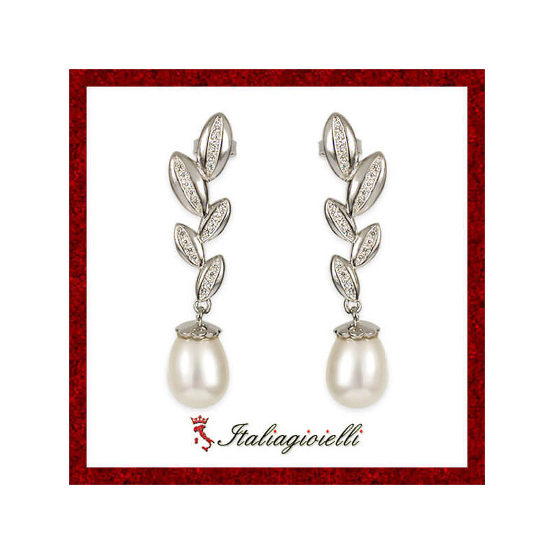 Regali Orecchini in Argento 925 con Perle - Italiagioielli