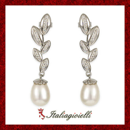 Regali Orecchini in Argento 925 con Perle - Italiagioielli
