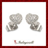 Orecchini Cuore Pavè Donna in Argento 925 - Italiagioielli