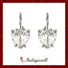 Orecchini Cuore Brillante Donna in Argento 925 - Italiagioielli