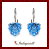 Orecchini Cuore Topazio Donna in Argento 925 - Italiagioielli