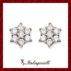 Orecchini Fiore in Argento 925 - Italiagioielli