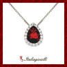 Fiabesca Collana Goccia Rubino Donna in Argento 925 - Italiagioielli