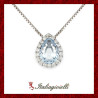 Fiabesca Collana Goccia Acquamarina in Argento 925 - Italiagioielli