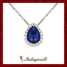Fiabesca Collana Goccia Zaffiro in Argento 925 - Italiagioielli