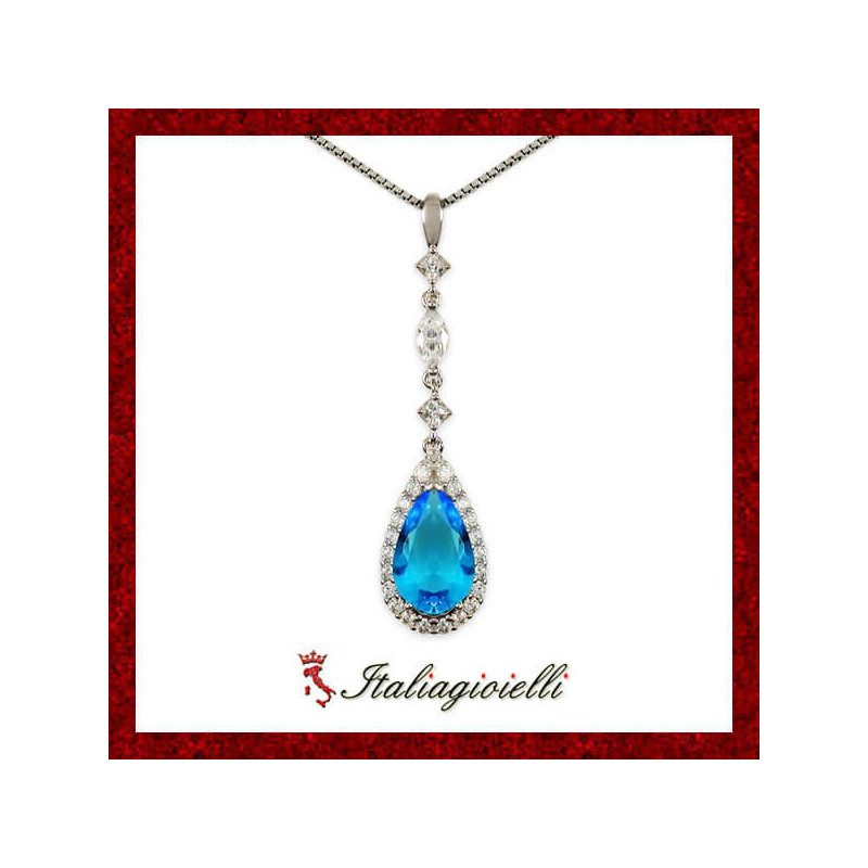 Regale Collana Goccia Topazio Donna in Argento 925 - Italiagioielli