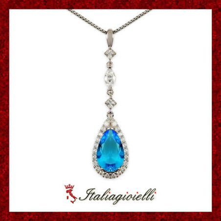 Regale Collana Goccia Topazio Donna in Argento 925 - Italiagioielli