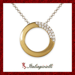 Sgargiante Collana a Cerchio in Argento 925 - Italiagioielli