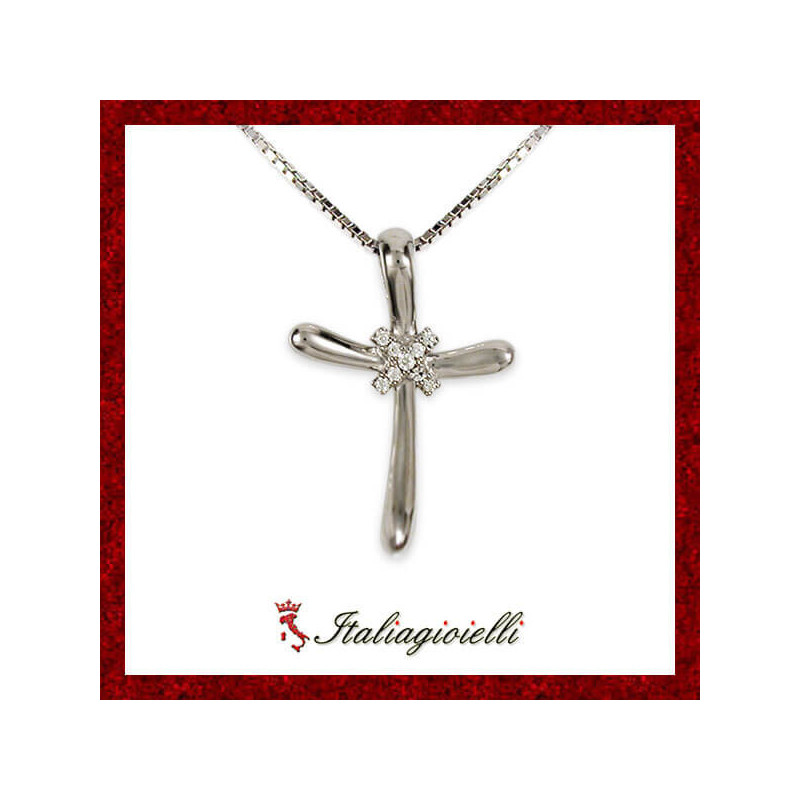 Originale Collana Croce in Argento 925 - Italiagioielli