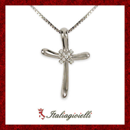 Originale Collana Croce in Argento 925 - Italiagioielli
