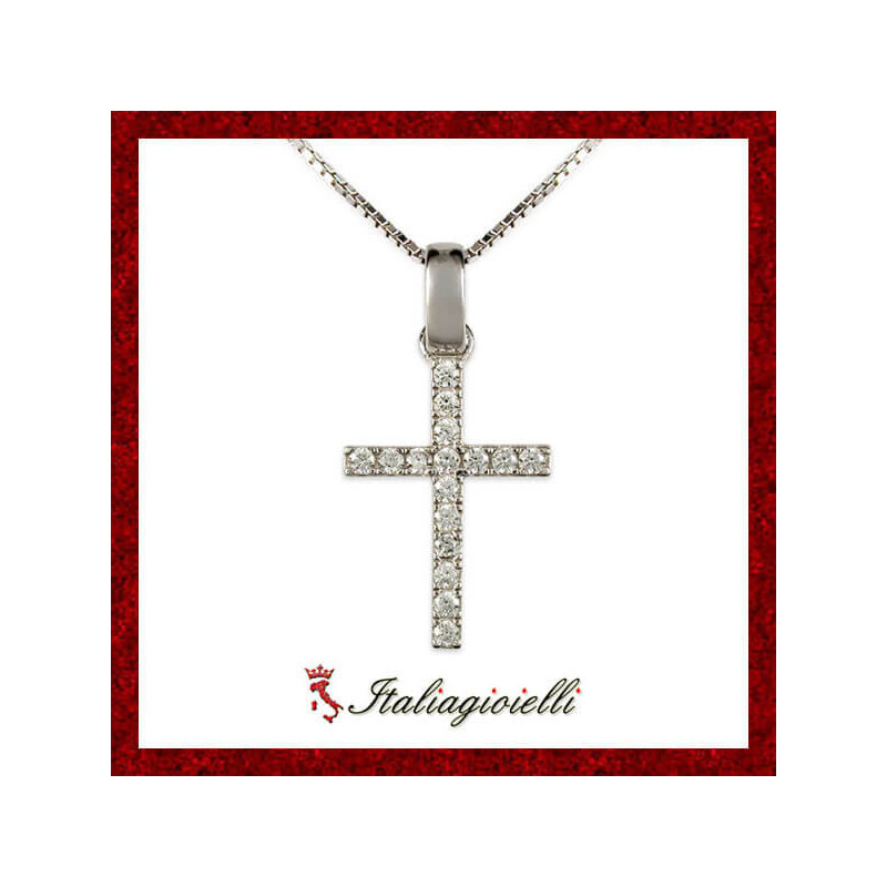 Splendida Collana Croce in Argento 925 - Italiagioielli