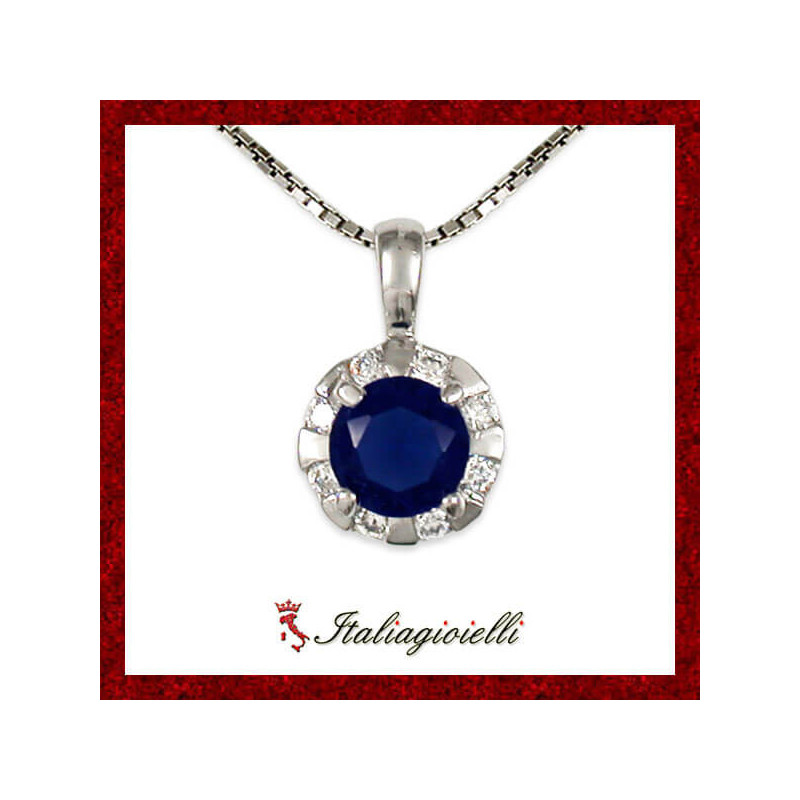 Fastosa Collana Zaffiro in Argento 925 - Italiagioielli